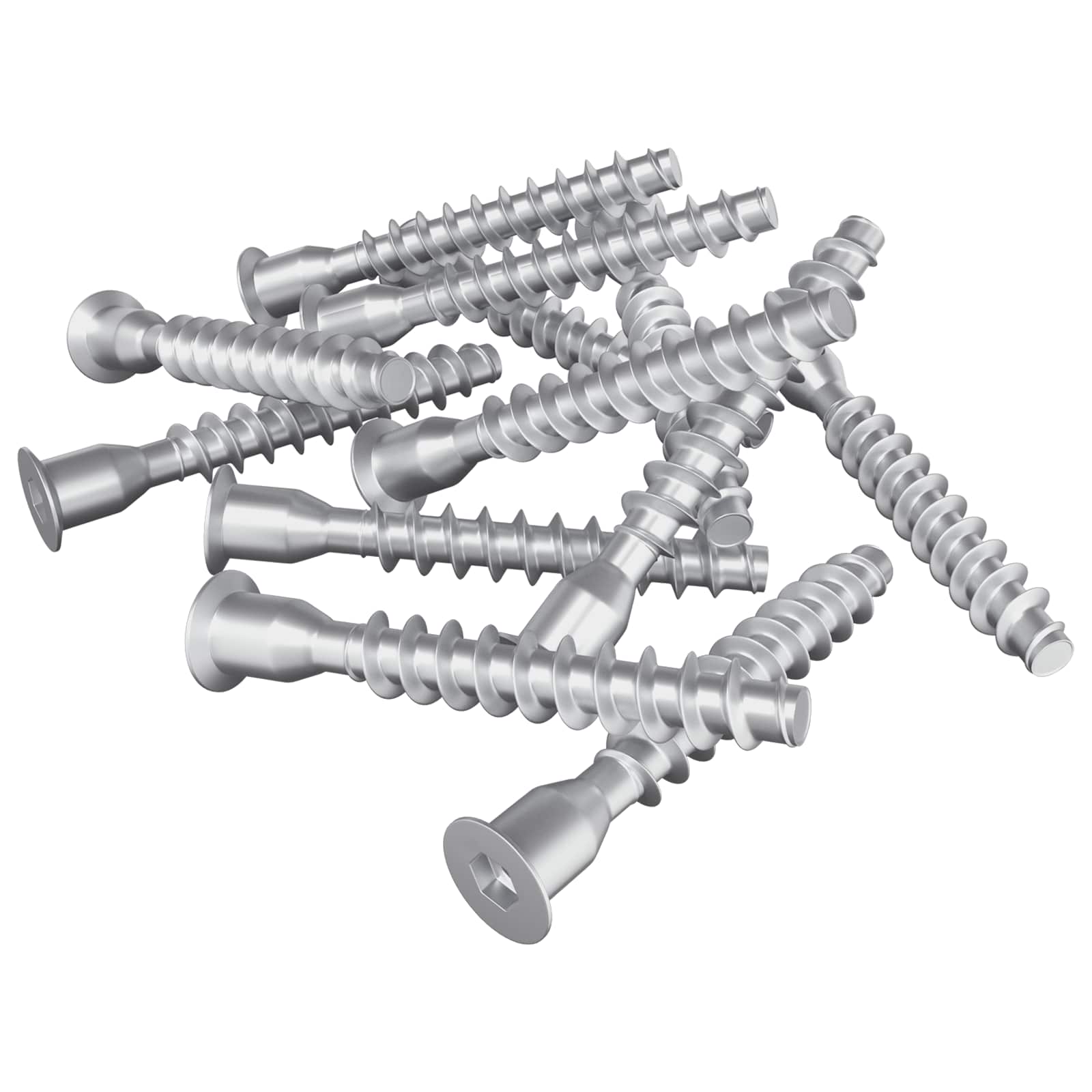 Vis de montage Vidaxx 2500 pcs métal argenté