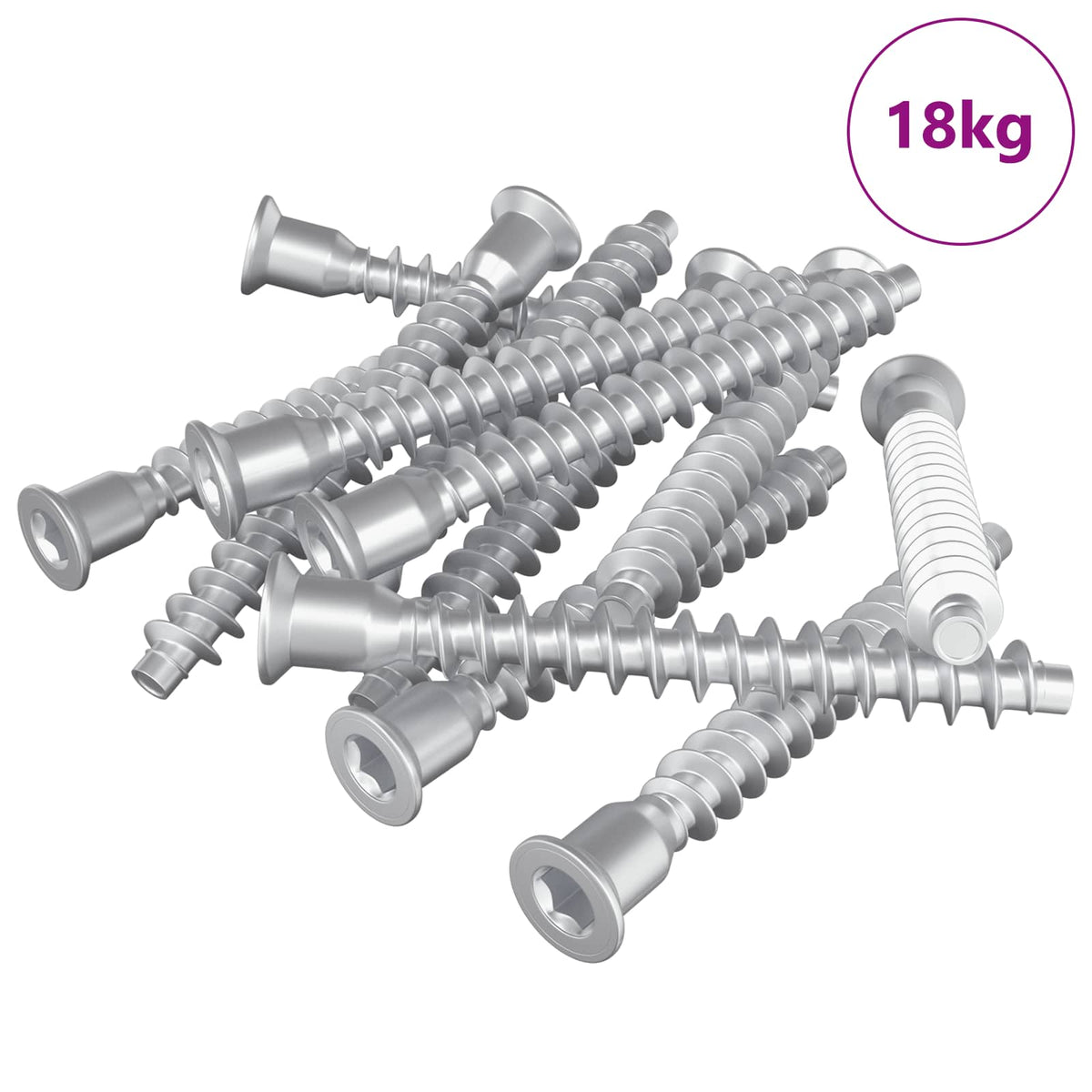 Vis de montage Vidaxx 2100 pcs métal argenté