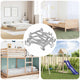Vidaxxl vis à bois 1350 pcs acier argenté