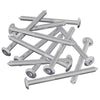 Vidaxxl vis pour meubles 12 pcs argent m6 x 85 mm acier