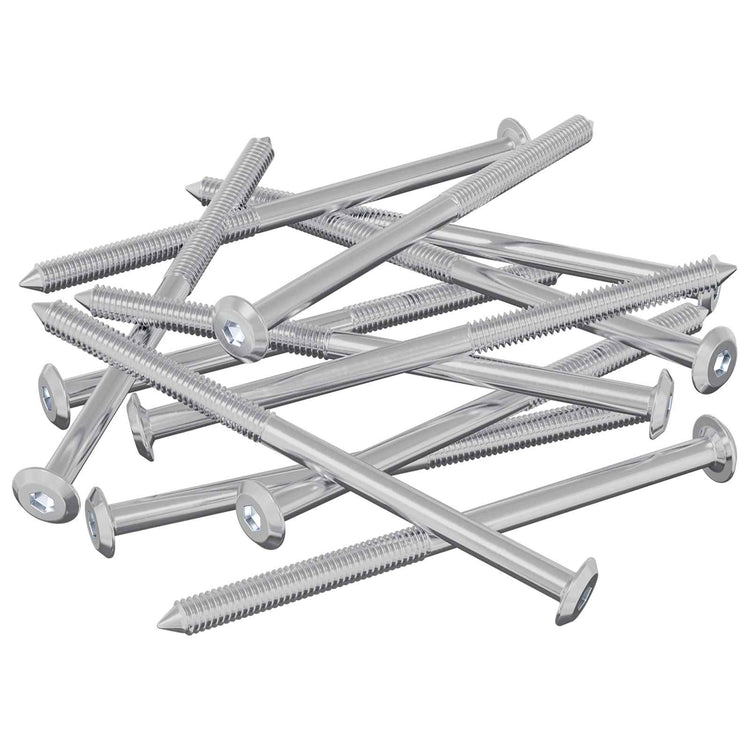 Vidaxxl vis pour meubles 12 pcs argent m6 x 100 mm acier
