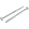 Vidaxxl vis pour meubles 2 pcs argent m6 x 120 mm acier