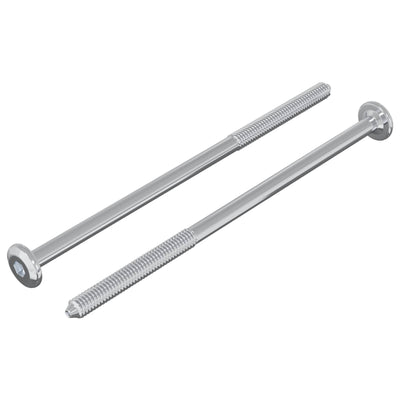 Vidaxxl boulon 2 pcs argent m6 x 120 mm acier