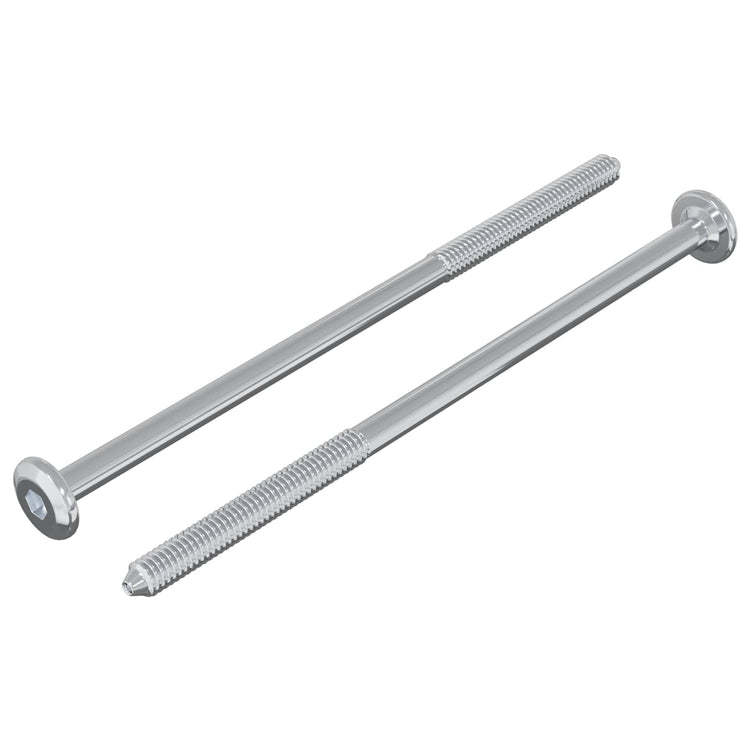 Vidaxxl boulon 2 pcs argent m6 x 120 mm acier