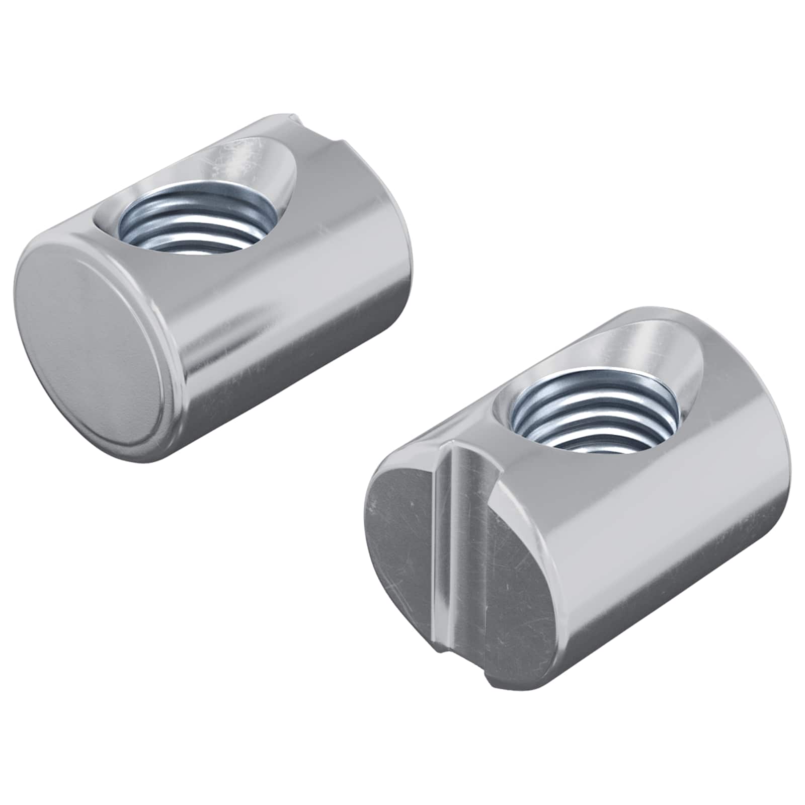 Vidaxxl écrous cylindriques 2 pcs argent m6 x 13 mm métal