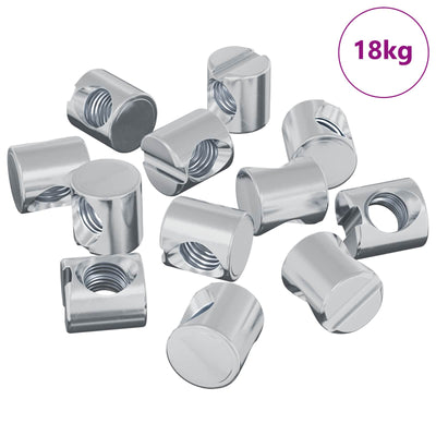 Vidaxx écrous cylindriques 4500 pcs argent m6 x 12 mm métal