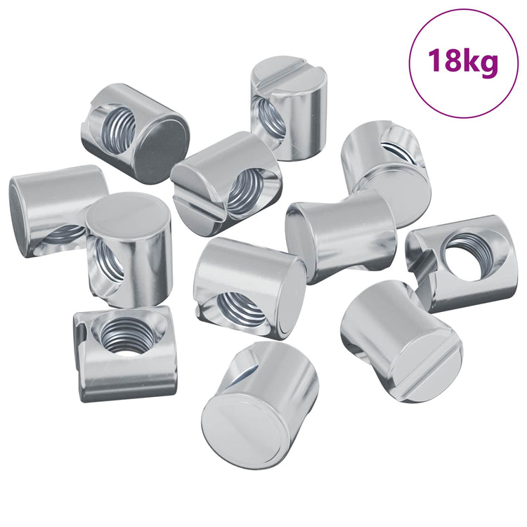 Vidaxx écrous cylindriques 4500 pcs argent m6 x 12 mm métal