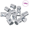 Vidaxxl écrou cylindrique pour meuble 3462 pièces en fer galvanisé m6 x 13 mm