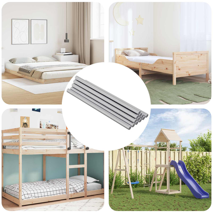 VidaXL tige filetée 900 pcs acier argenté