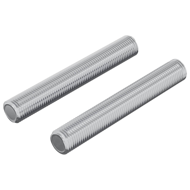 Vidaxxl tige filetée 2 pcs argent 8 x 55 mm acier
