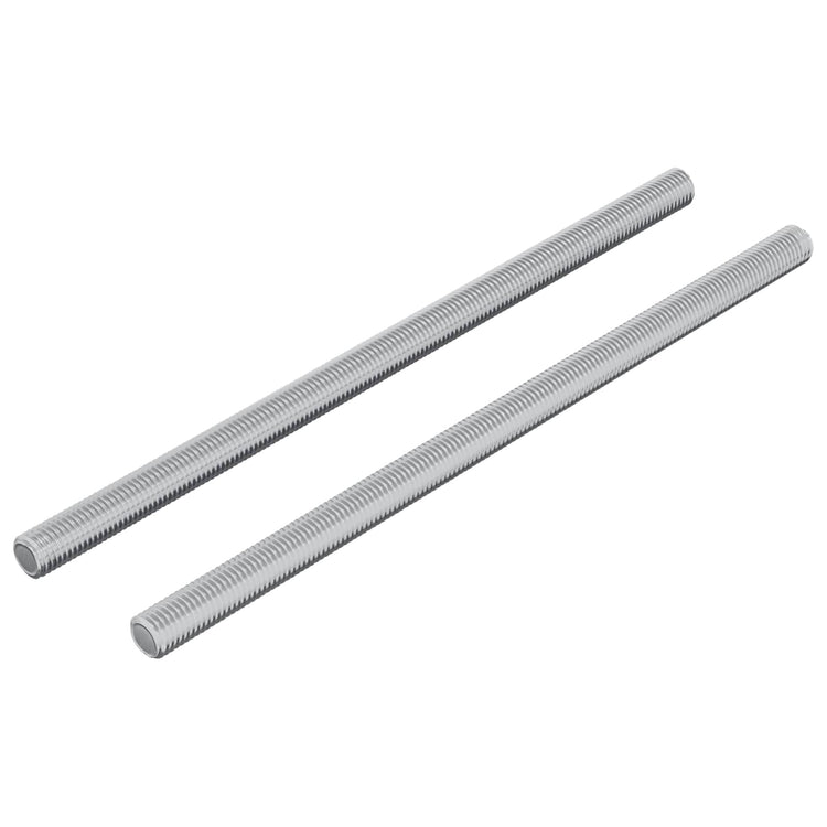 Vidaxl schroefdraadstangen 2 pièces argent m6 x 120 mm métal
