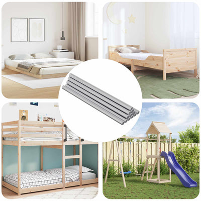 Vidaxxl tiges filetées 900 pcs métal argenté