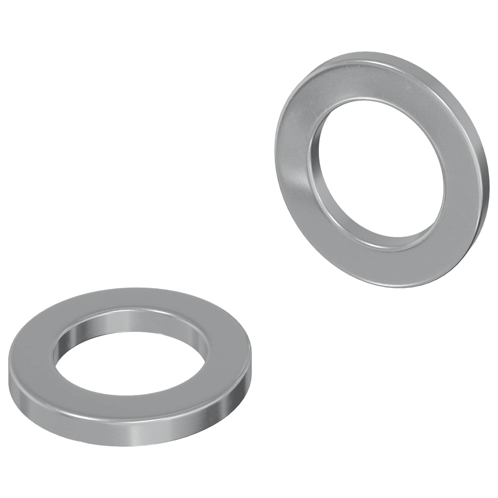Vidaxl rondelles 2 pcs argent 10 x 10 x 1,2 mm acier