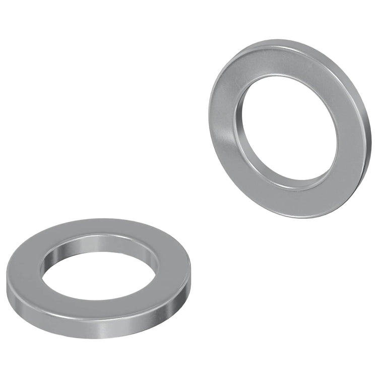 Vidaxl rondelles 2 pcs argent 10 x 10 x 1,2 mm acier