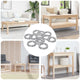 Vidaxl rondelles 50000 pcs fer argenté