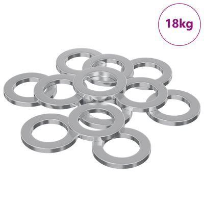 Vidaxl rondelles 50000 pcs fer argenté
