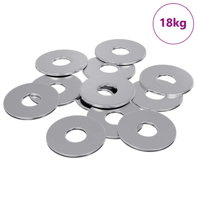 VidaXL rondelles 9000 pcs fer argenté