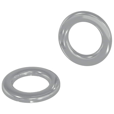 Vidaxl rondelles 2 pcs argent 10 x 10 x 0,8 mm fer
