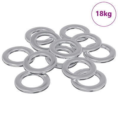 Vidaxl rondelles 52941 pcs fer argenté