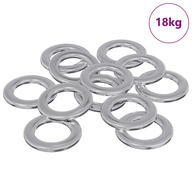 Vidaxl rondelles 52941 pcs fer argenté