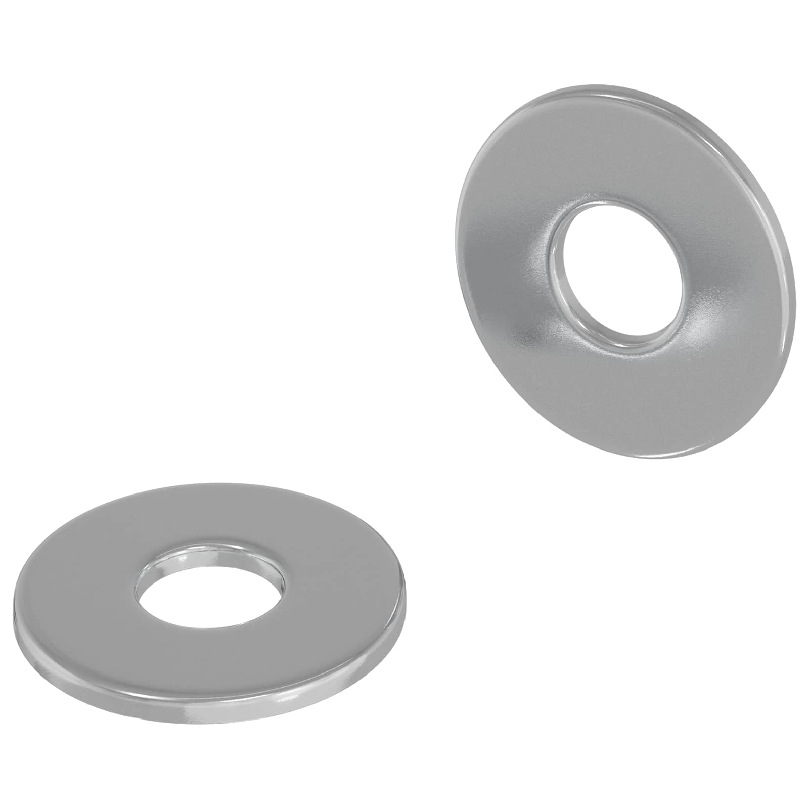 Vidaxl rondelles 2 pcs argent 12 x 12 x 1,2 cm fer