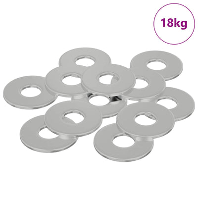VidaXL rondelles 33962 pcs fer argenté