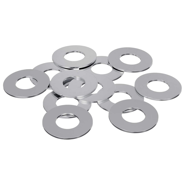 Vidaxl rondelles 12 pcs argent 16 x 16 x 1,5 cm fer