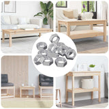 Vidaxl écrous hexagonaux 23377 pcs fer argenté - afbeelding 1