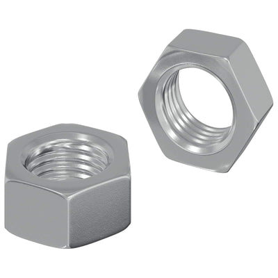 Vidaxl écrou hexagonal 2 pcs argent m6 fer