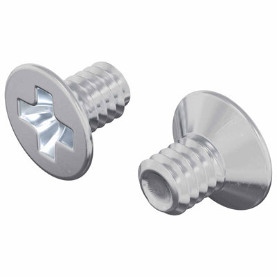 Vidaxl vis à tête fraisée 2 pcs argent m4 x 6 mm acier