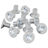 Vidaxl vis à tête fraisée 12 pcs argent m4 x 6 mm fer - afbeelding 2