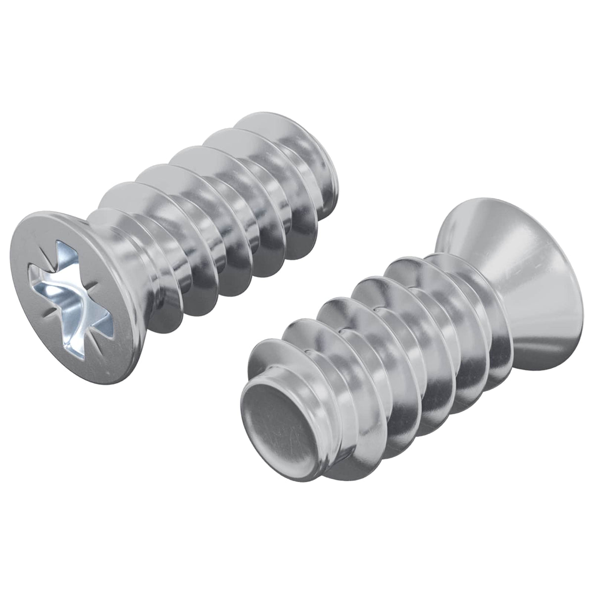 Vidaxxl boulon 2 pcs argent m6 x 12 mm fer