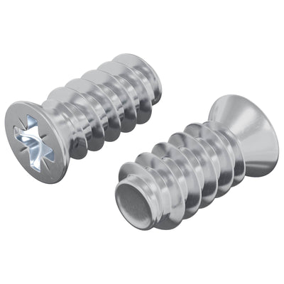 Vidaxxl boulon 2 pcs argent m6 x 12 mm fer