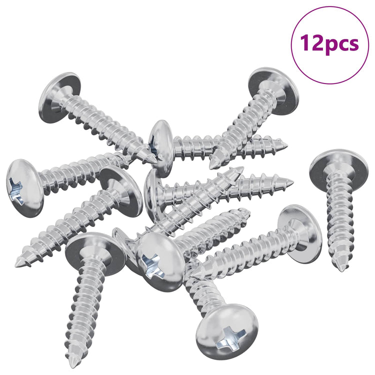 Vidaxl clou autotaraudeur 12 pcs acier galvanisé 4 x 20 mm