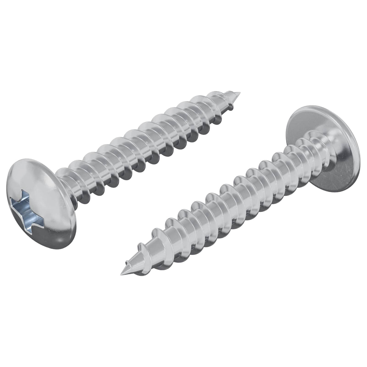Vidaxl clou autotaraudeur 2 pcs acier galvanisé 4 x 25 mm