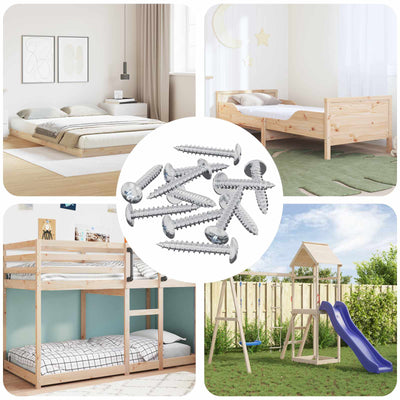 Vidaxl clou autotaraudeur 12 pcs acier galvanisé 4 x 25 mm