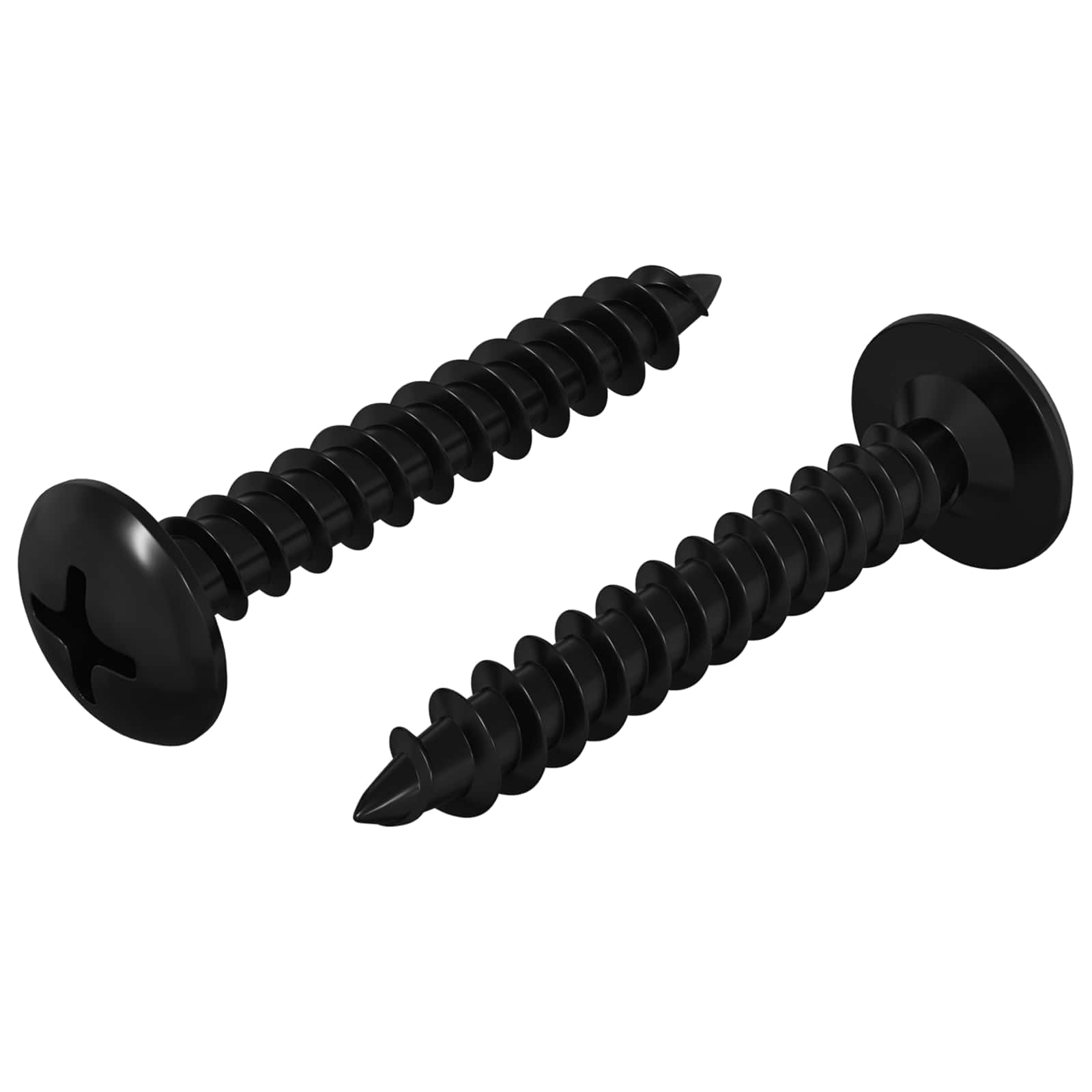 Vidaxl clou autotaraudeur 2 pcs noir 4 x 25 mm acier