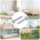 Vidaxxl vis à bois 2 pcs argent m4 x 28 mm fer