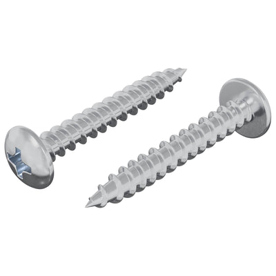 Vidaxxl vis à bois 2 pcs argent m4 x 28 mm fer