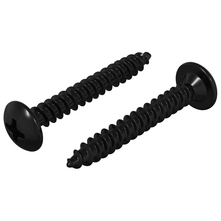 VidaXL clou de robinet 2 pcs noir m4 x 28 mm acier