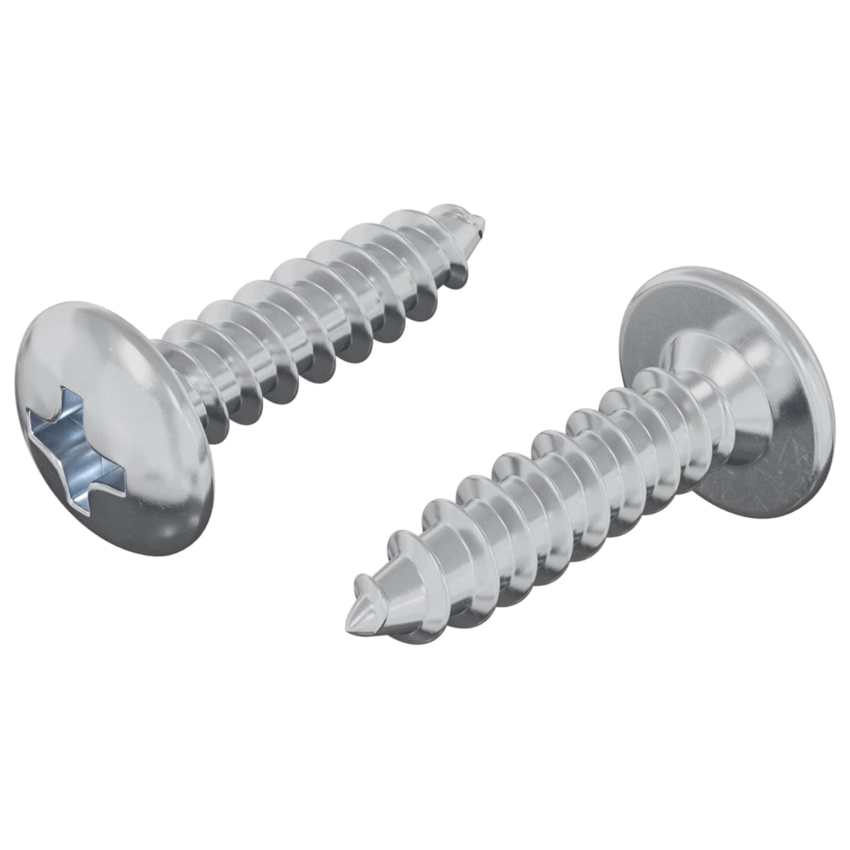 Vidaxl boulon 2 pcs argent m4 x 16 mm acier