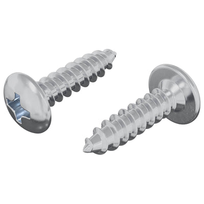 Vidaxl boulon 2 pcs argent m4 x 16 mm acier