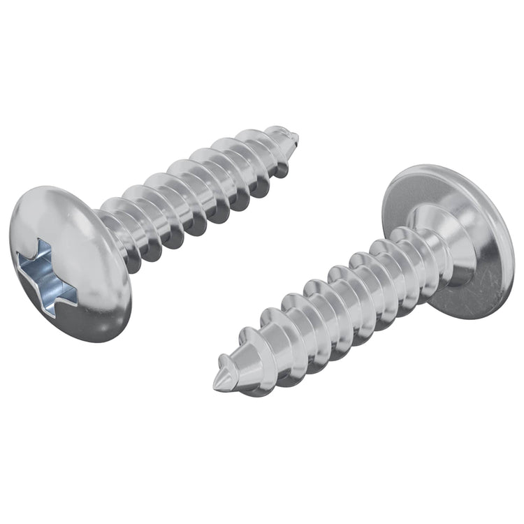 Vidaxl boulon 2 pcs argent m4 x 16 mm acier