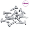 Vidaxl boulon 12 pcs argent m4 x 16 mm acier