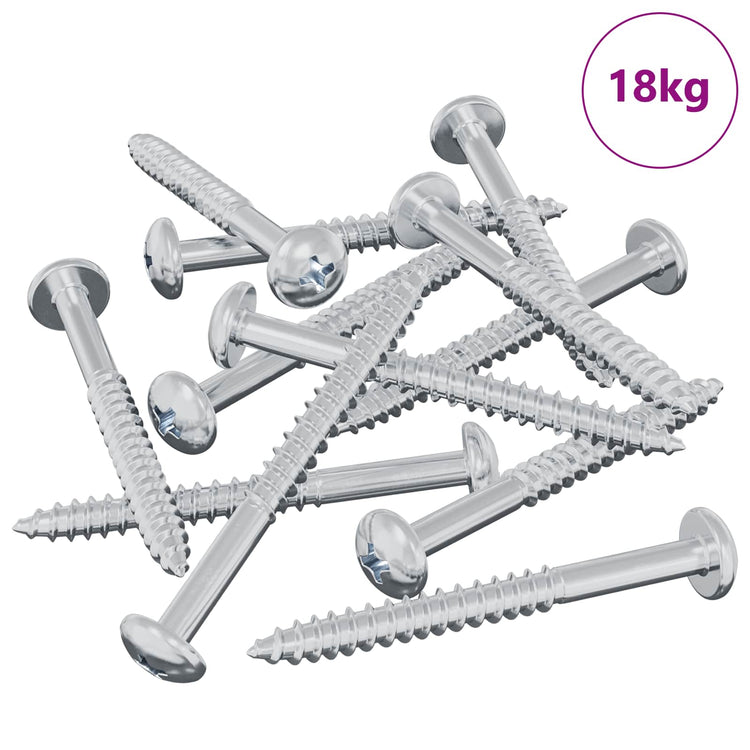 Vidaxxl vis à bois 3273 pcs argent 9,8 x 53 mm acier