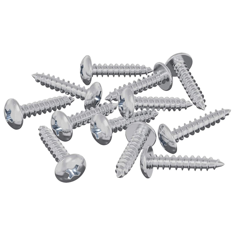 Vidaxl vis à bois 12 pcs argent m3,5 x 20 mm acier