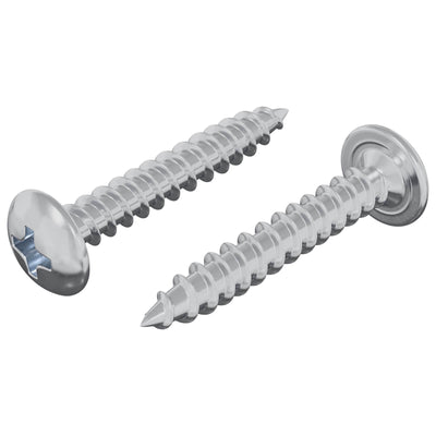Vidaxxl vis à bois 2 pcs argent m4 x 25 mm acier