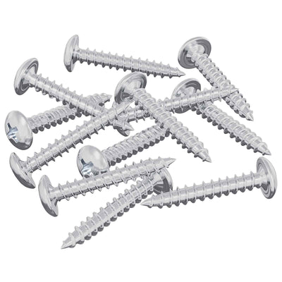 Vidaxxl vis à bois 12 pcs argent m4 x 25 mm acier