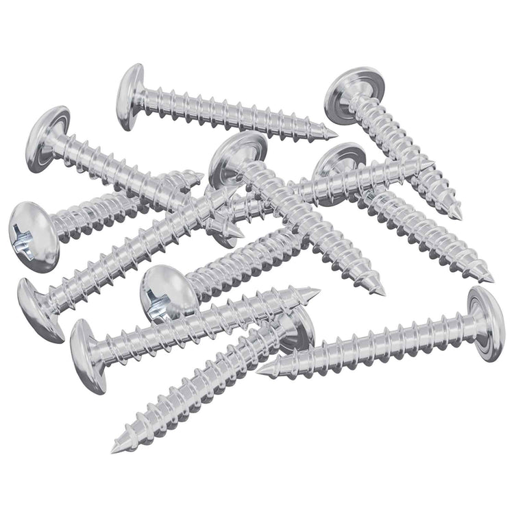 Vidaxxl vis à bois 12 pcs argent m4 x 25 mm acier