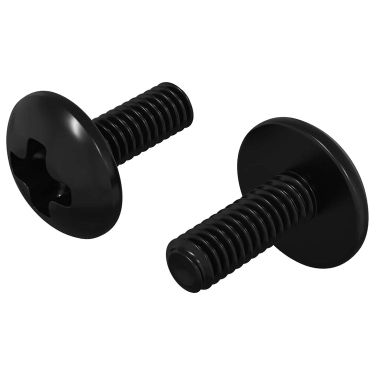 Vidaxx vis à manchon 2 pcs noir m4 x 10 mm acier